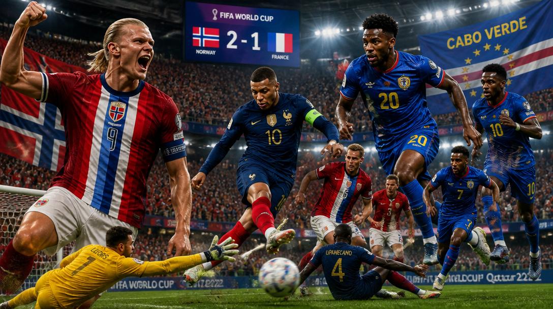 Kap Verde ny publikfavorit i VM, Haaland och Mbappé sätter rekord