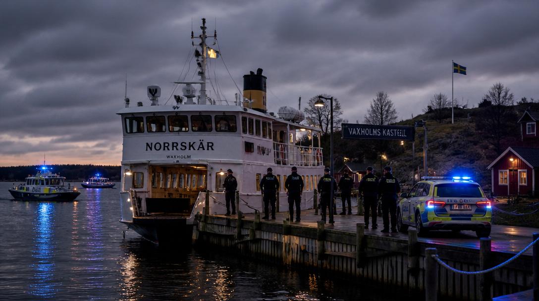 Kapten larmade om vapen riktat mot Waxholmsbåt vid Möja