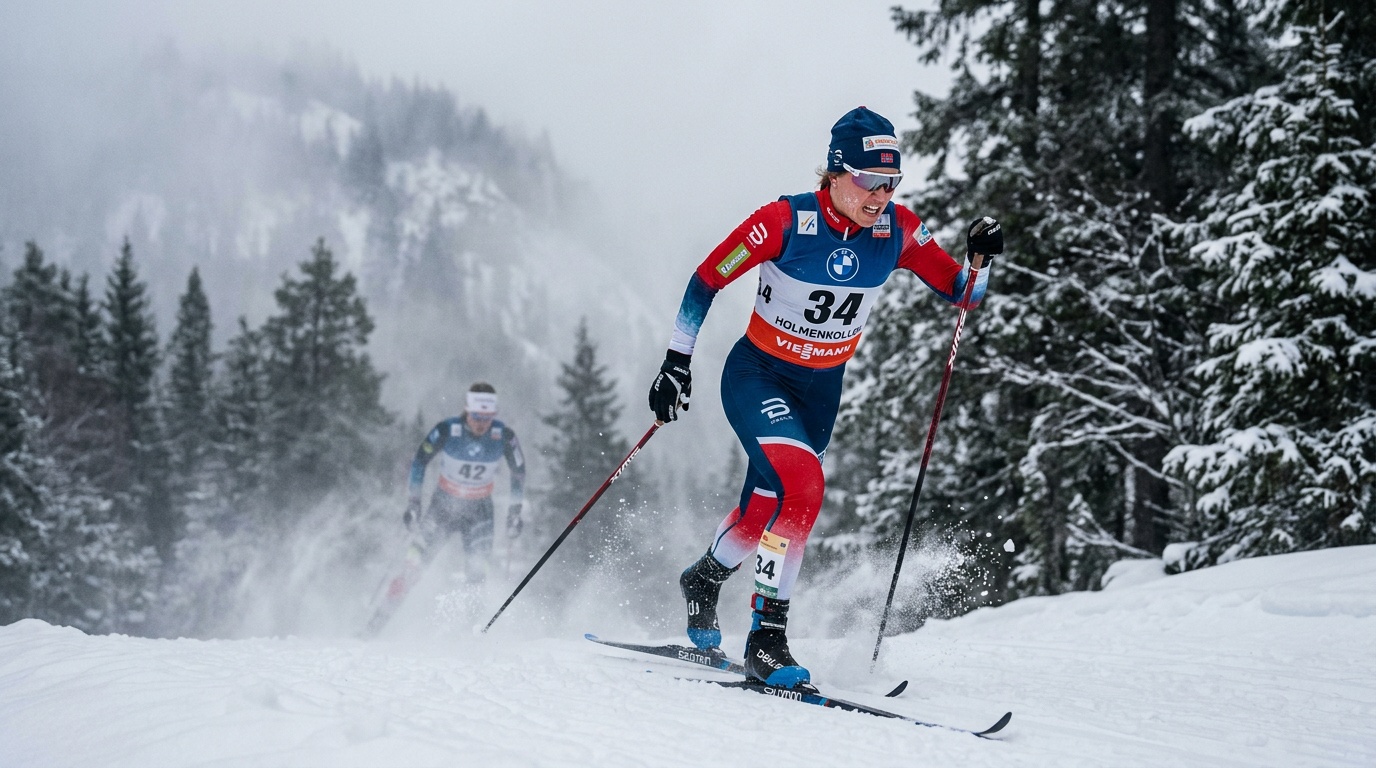 Karlsson vann femmilen i Holmenkollen med nästan två minuters marginal