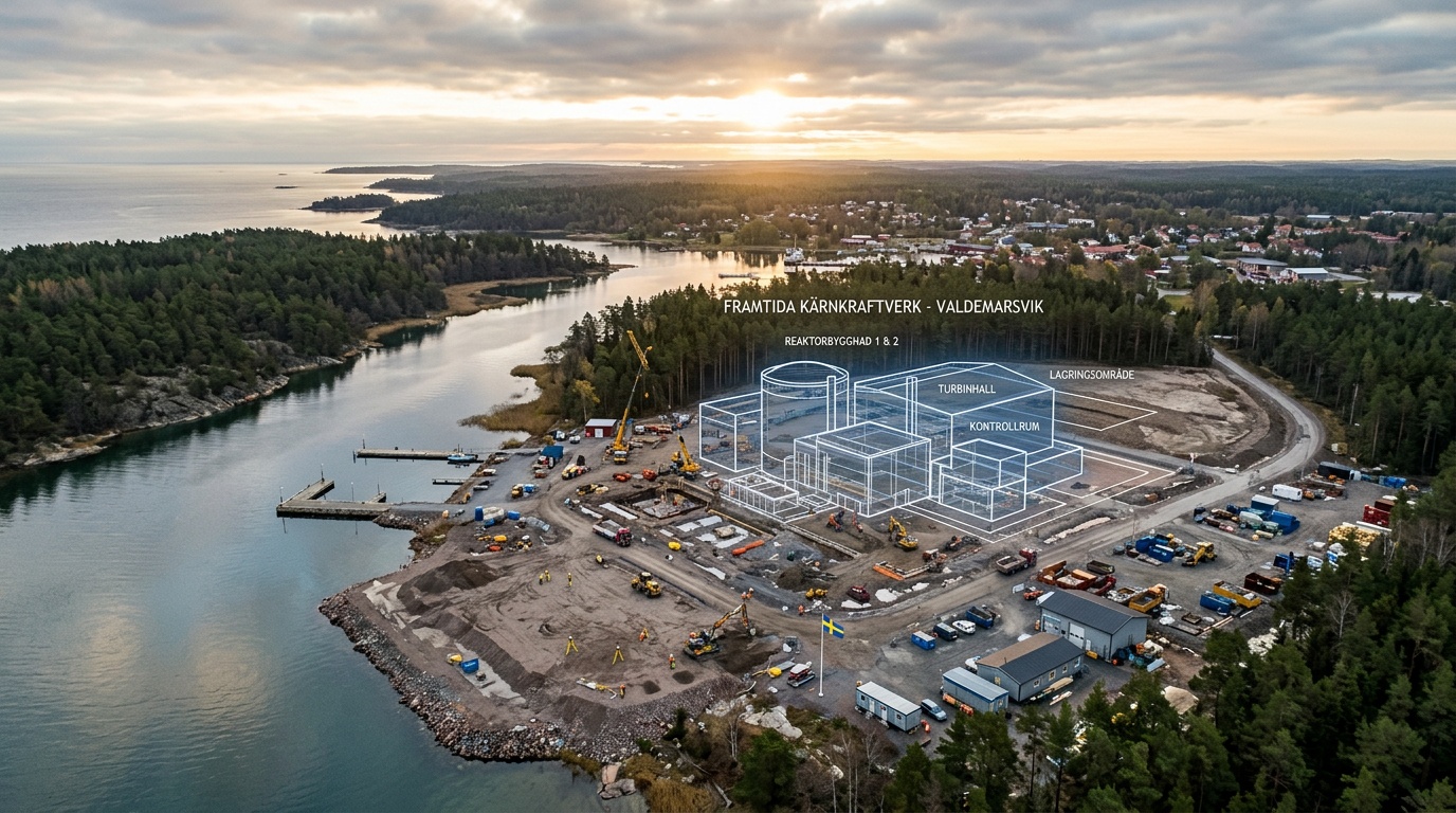 Kärnfull Next ansöker om 4–6 reaktorer i Valdemarsvik, första ansökan på 50 år