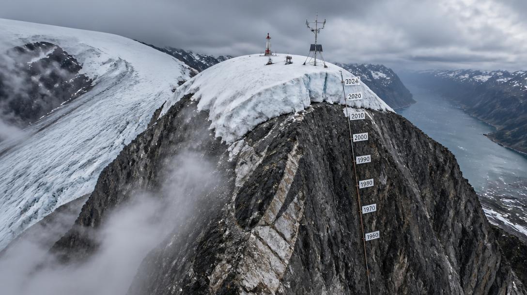 Kebnekaises sydtopp krymper ytterligare, nu 2 088,3 meter