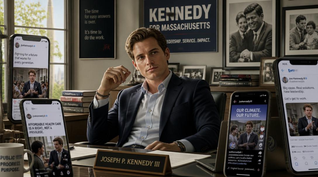 Kennedys barnbarn provocerar på sociala medier inför kongressvalet 2026