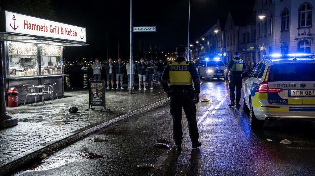 Köbråk på gatukök i Grebbestad: 20 personer inblandade, två misshandlade