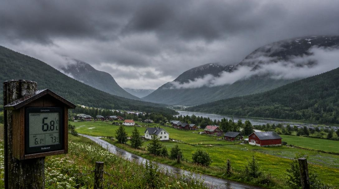 Köldrekord för juli slaget i Jämtland, 6,8 grader uppmättes i Gäddede