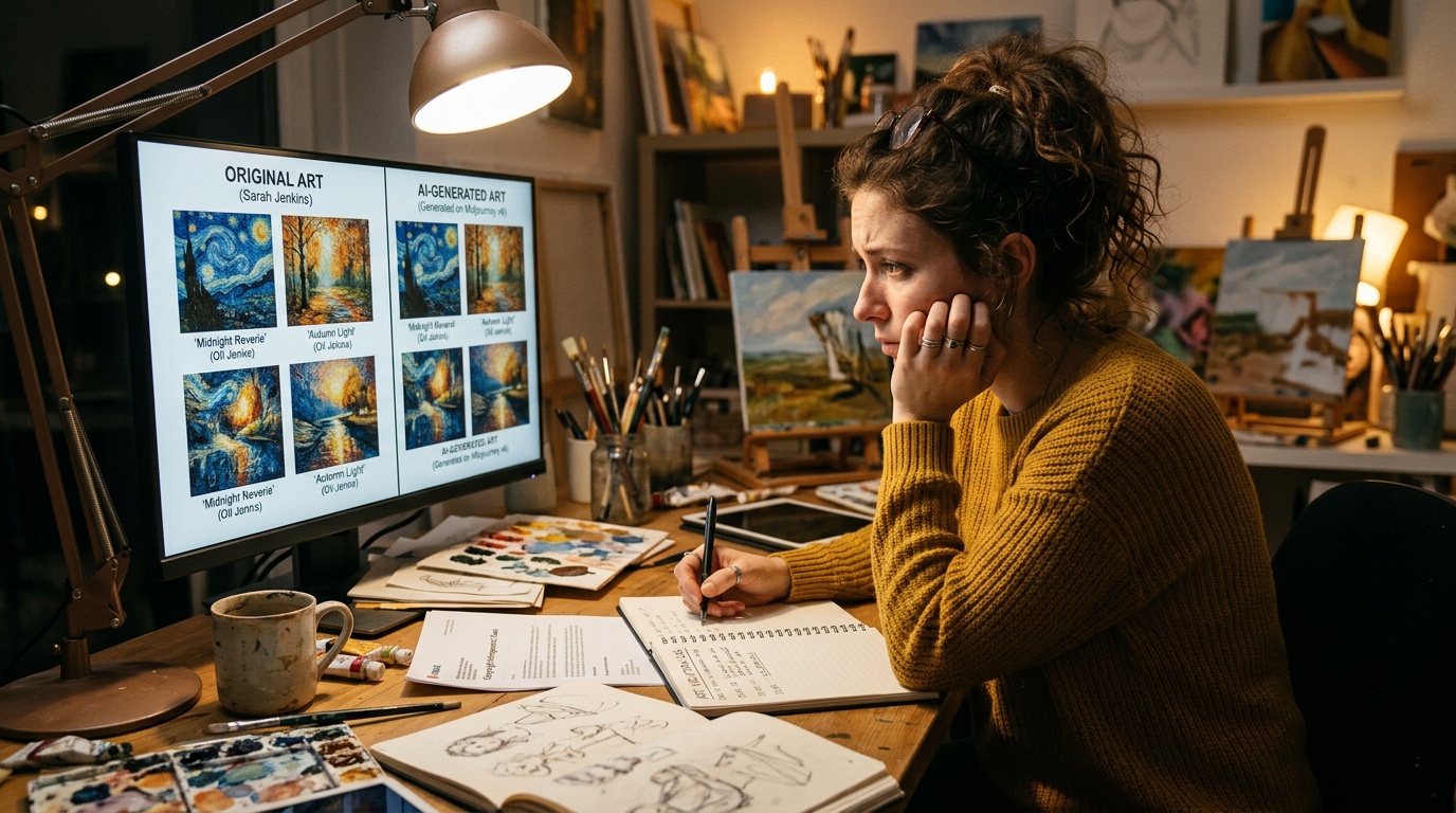 Konstnär överväger att stämma Gallerix efter misstänkt AI-plagiat