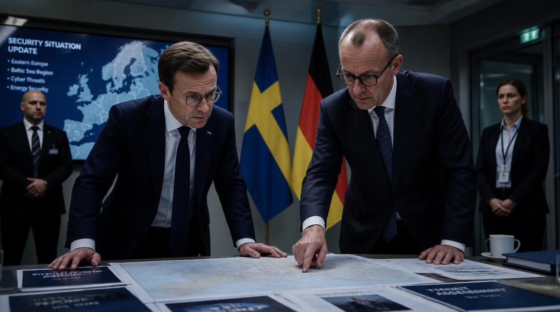 Kristersson kallar till möte i Nationella säkerhetsrådet efter Tysklands Rysslandsbesked