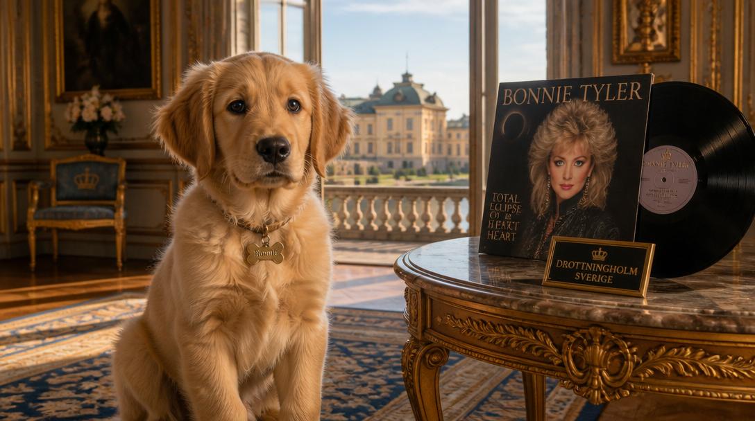 Kungaparet döpte valp till Bonnie – sörjer stjärnan Bonnie Tyler