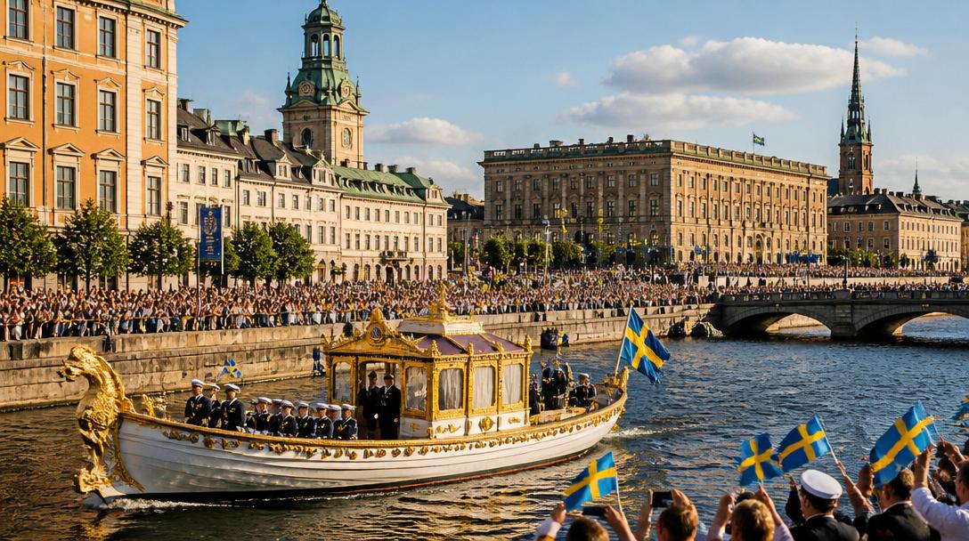 Kungaparet firar 50 år tillsammans med kortege och konsert i Stockholm