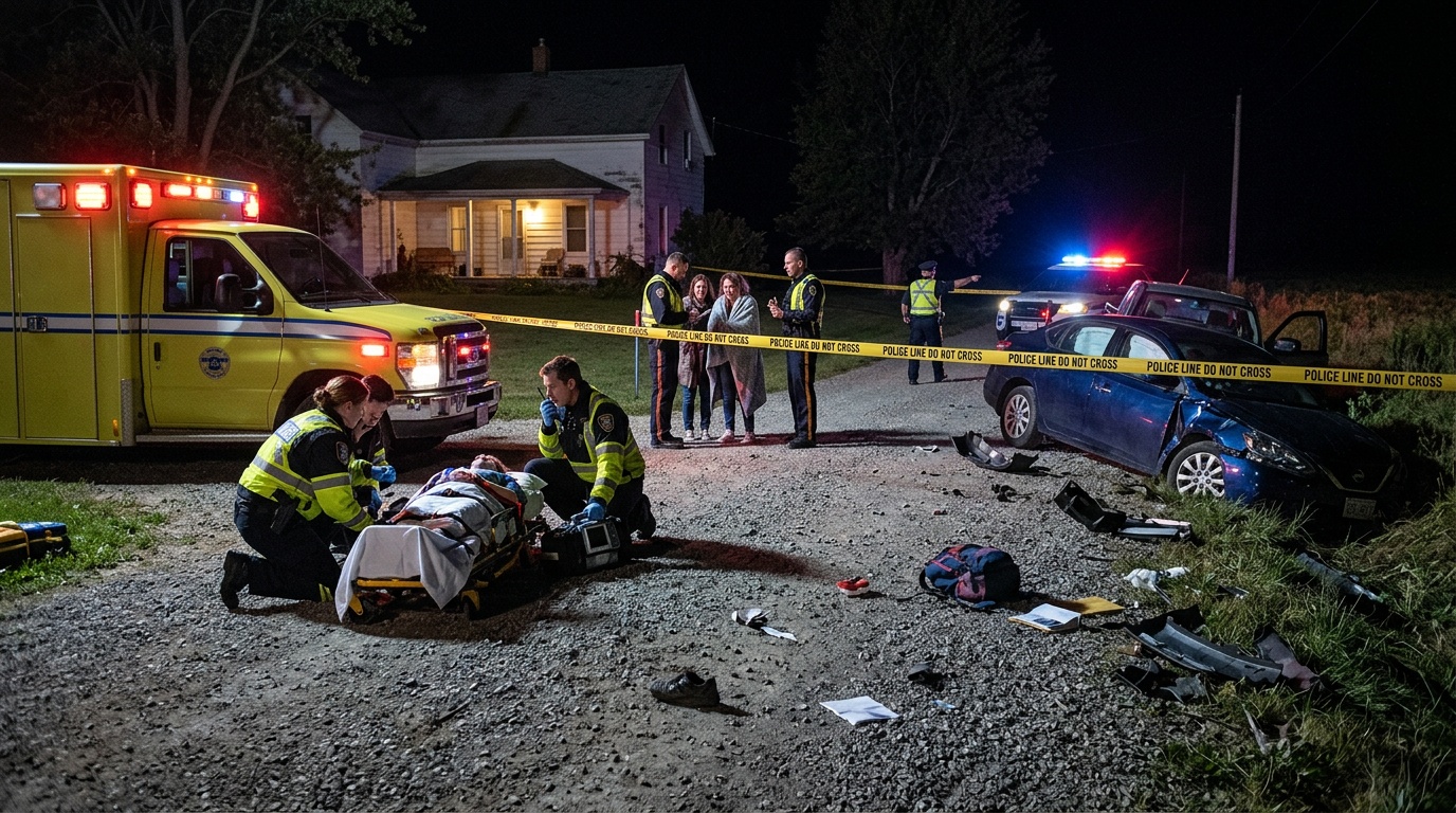 Kvinna död efter påkörning utanför Linköping, 80-årig man gripen