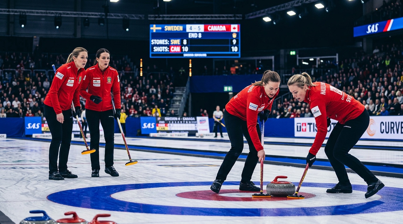 Lag Edin till VM-final i curling efter dramatisk skiljeomgång mot USA