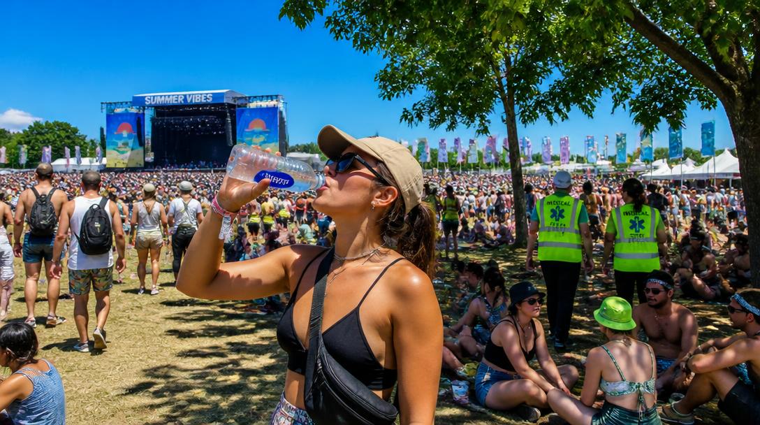 Läkare varnar för värmeslag på Way out west i Göteborg