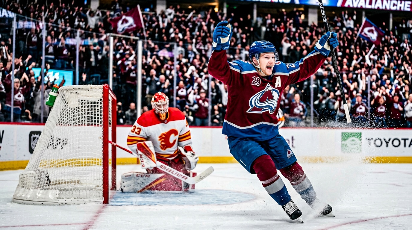 Landeskog målskytt när Colorado säkrade Presidents Trophy