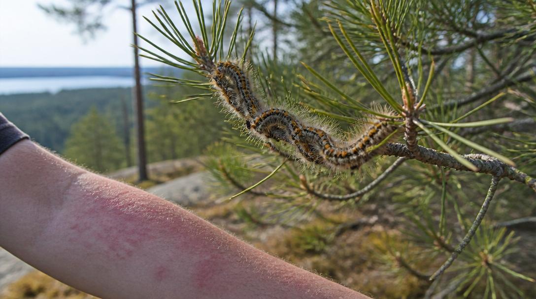 Länsstyrelsen varnar för giftlarver på Gotland efter fynd vid vindkraftverk