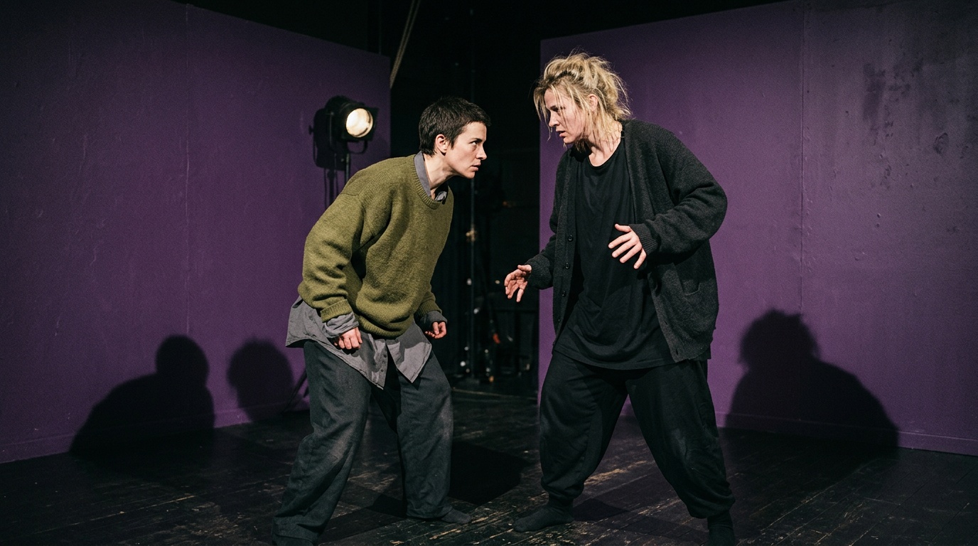 Lena Endre och Ingela Olsson hyllas i Koltès-duell på Dramaten