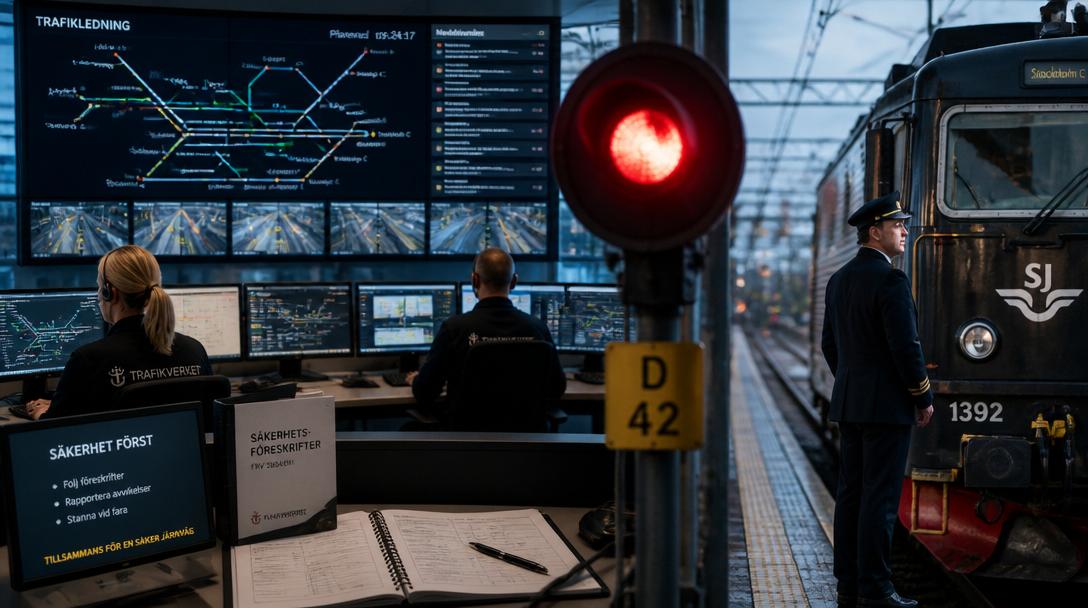 Lokförare körde mot rött, stoppade all tågtrafik genom Herrljunga