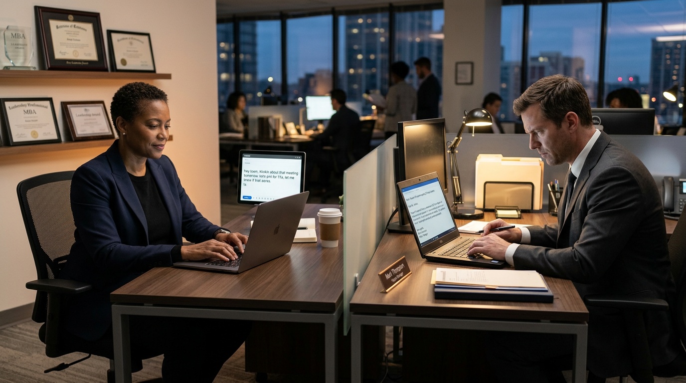 Mäktiga män struntar i stavning, och det kan vara en statussignal