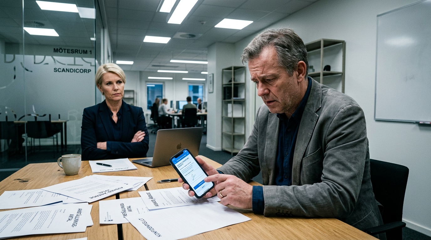 Målare råkade säga upp sig med bank-id efter 42 år – nu stämmer facket arbetsgivaren