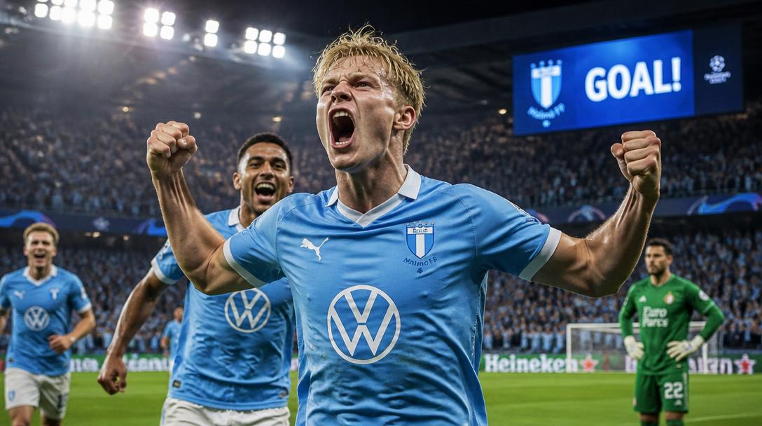 Malmö FF till final i Champions League-kvalet efter 1–0 mot Vålerenga