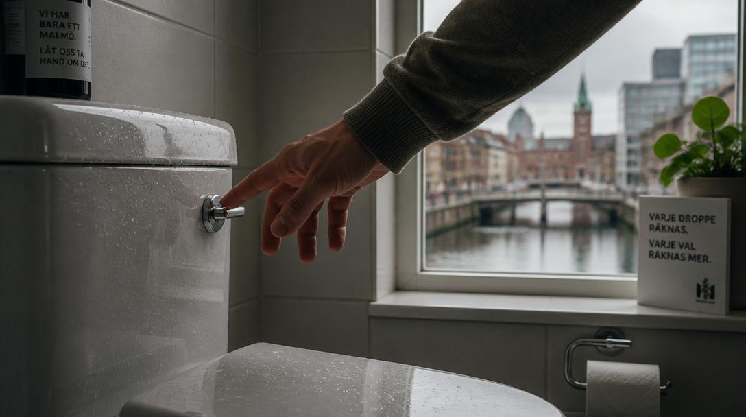 Malmöbor uppmanas att kissa utan att spola under pågående avloppsläcka