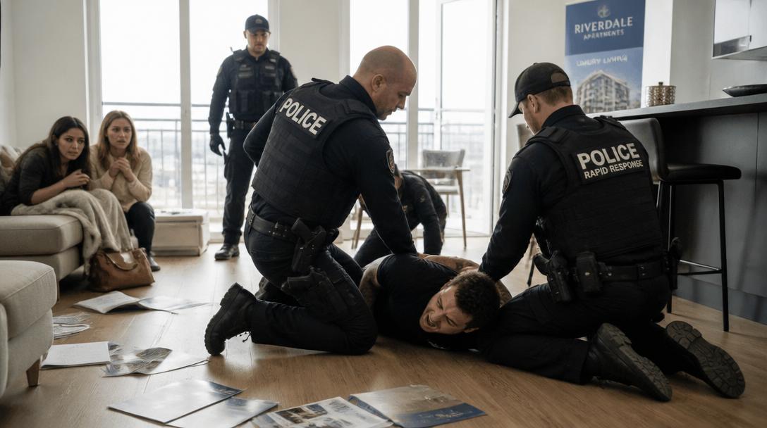 Man gripen efter attack på lägenhetsvisning i Täby