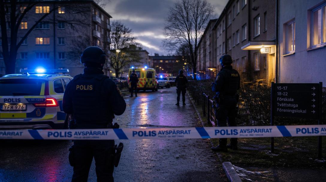 Man i 20-årsåldern vårdas för livshotande skador efter skjutning i Gävle