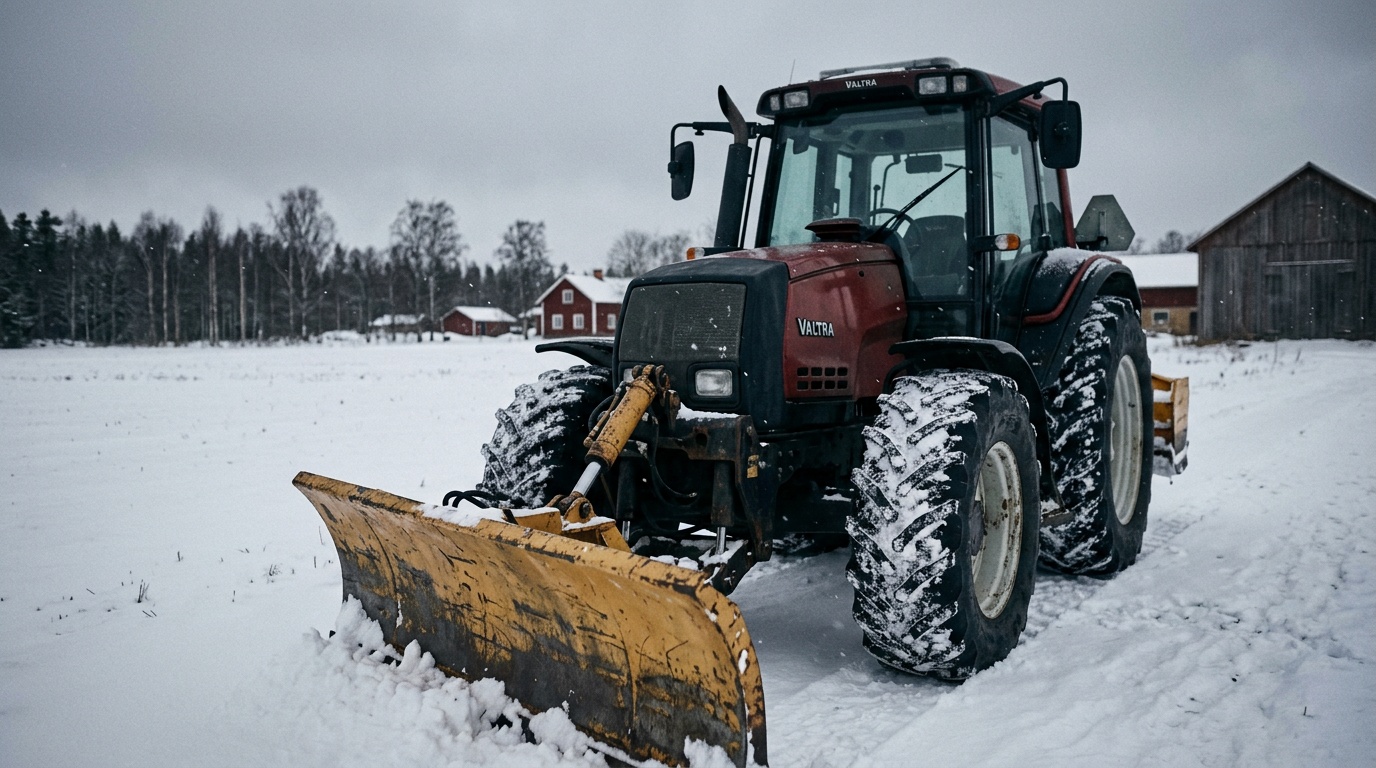 Man i 30-årsåldern död efter att ha klämts under plogblad i Kalix