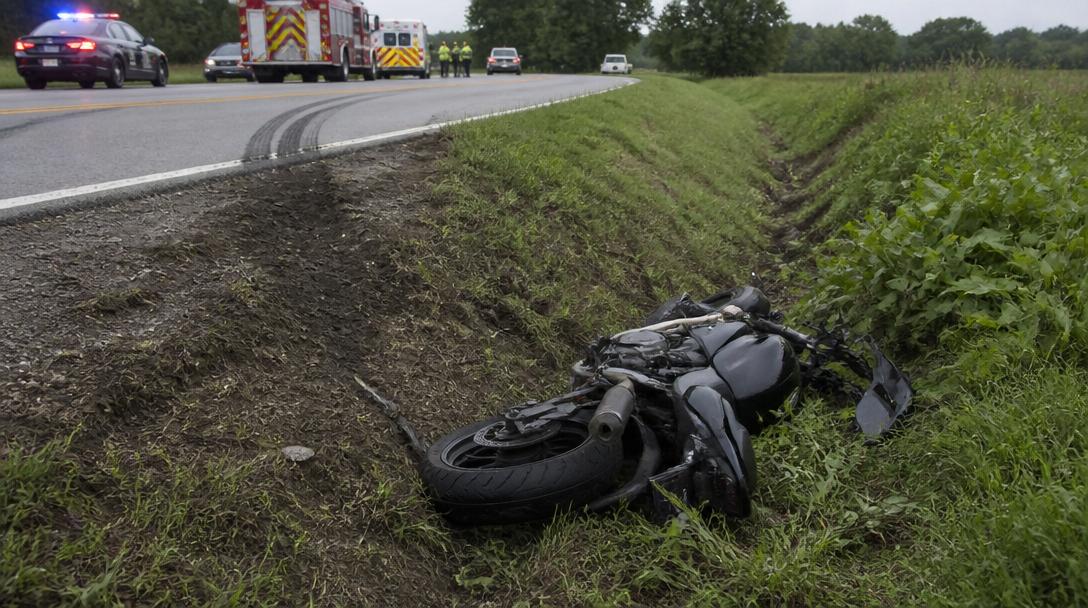 Man i 75-årsåldern död efter mc-olycka norr om Markaryd