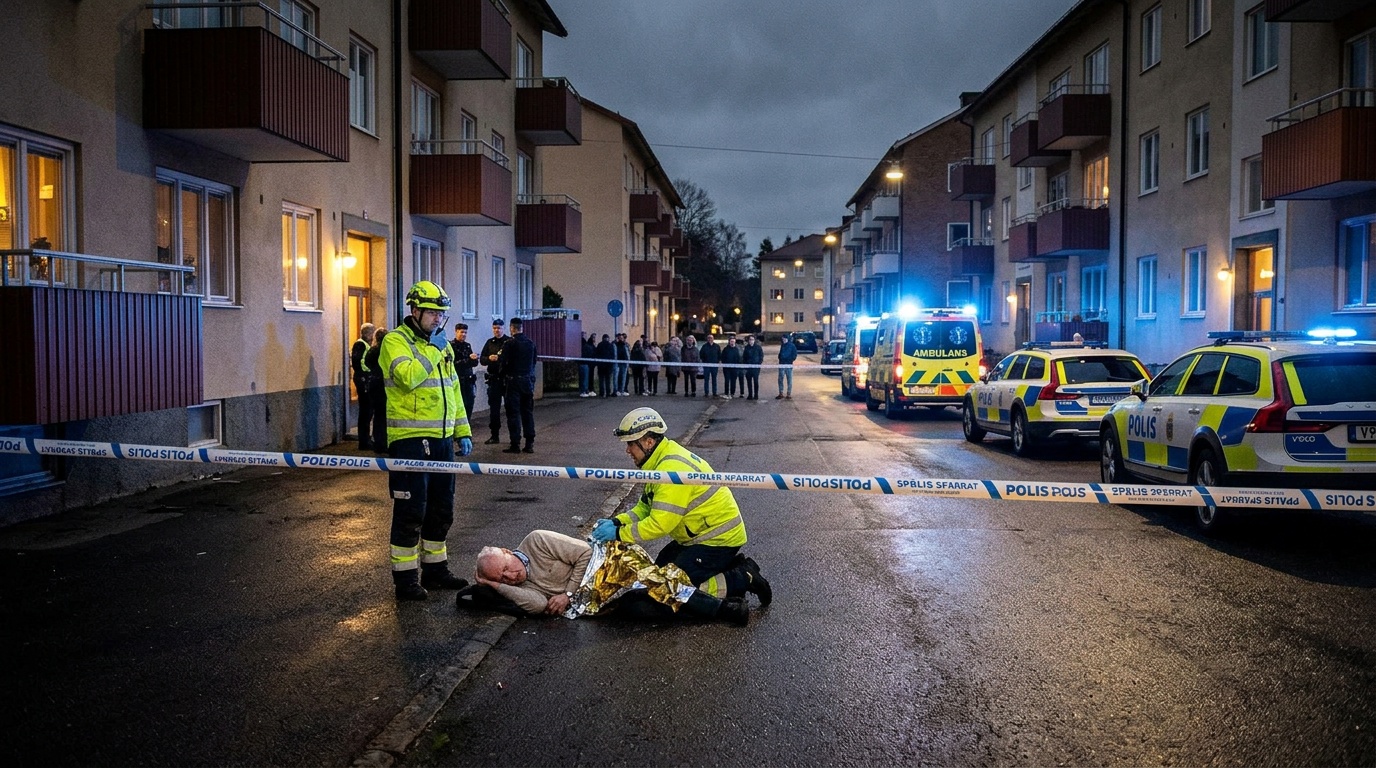 Man i 80-årsåldern död i Vellinge efter att ha hittats skadad utomhus