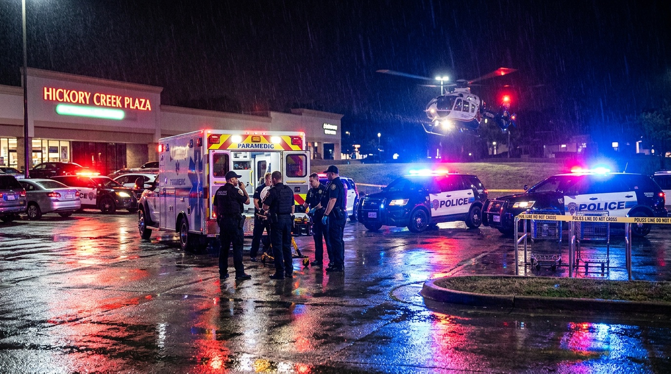 Man knivhuggen i Bro centrum, gärningsman gripen med elchockvapen