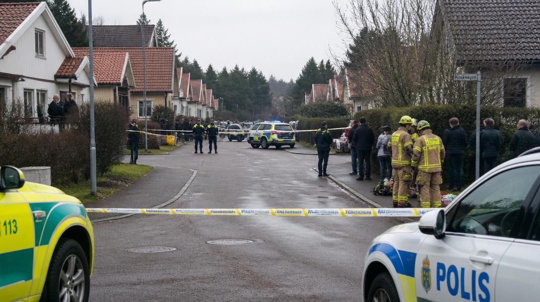Man sköts av polis i Svalöv efter att ha jagat flera personer med vasst föremål