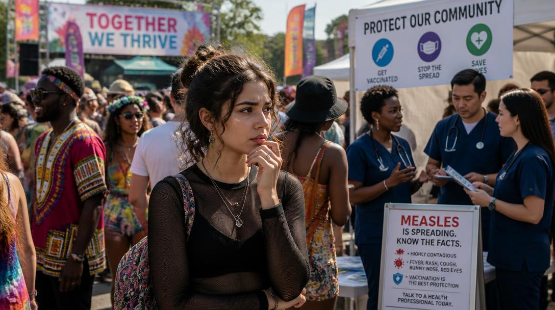 Mässlingsutbrottet på Urkult väcker debatt om utpekande av festivalbesökare