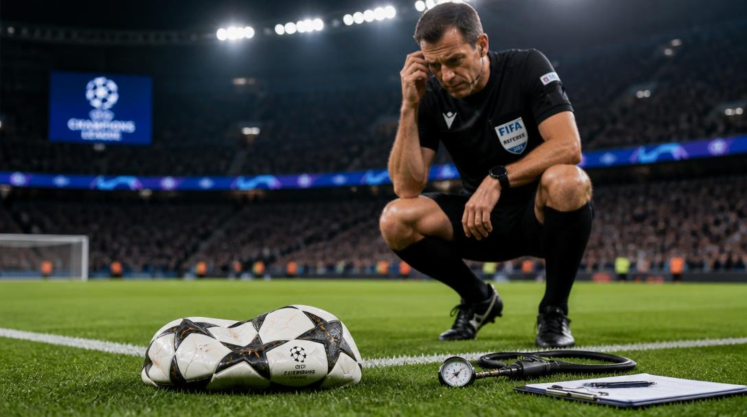 Matchbollen läckte luft upprepade gånger under Sverige–Rumänien