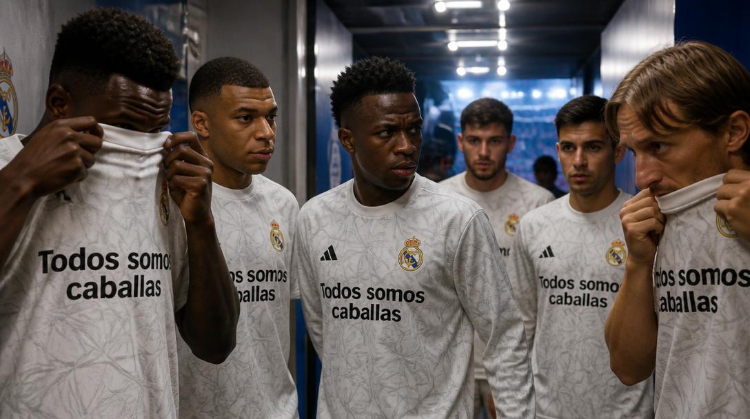 Mbappé och Vinicius dolde Ceuta-budskap under uppvärmningen – stor snackis i Spanien
