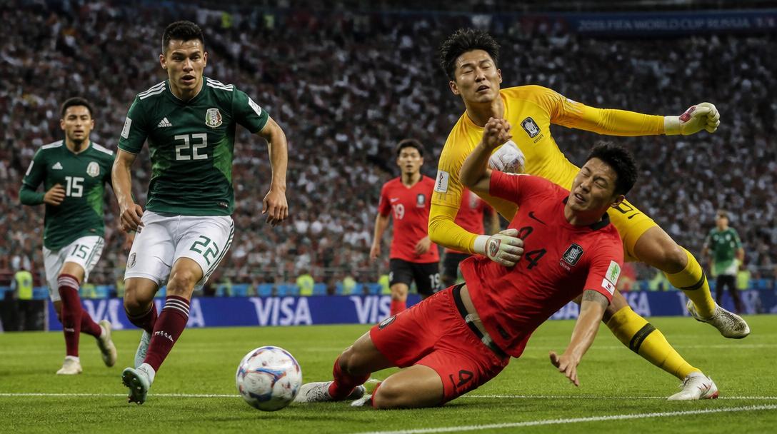 Mexiko först till VM-slutspel efter 1–0 mot Sydkorea