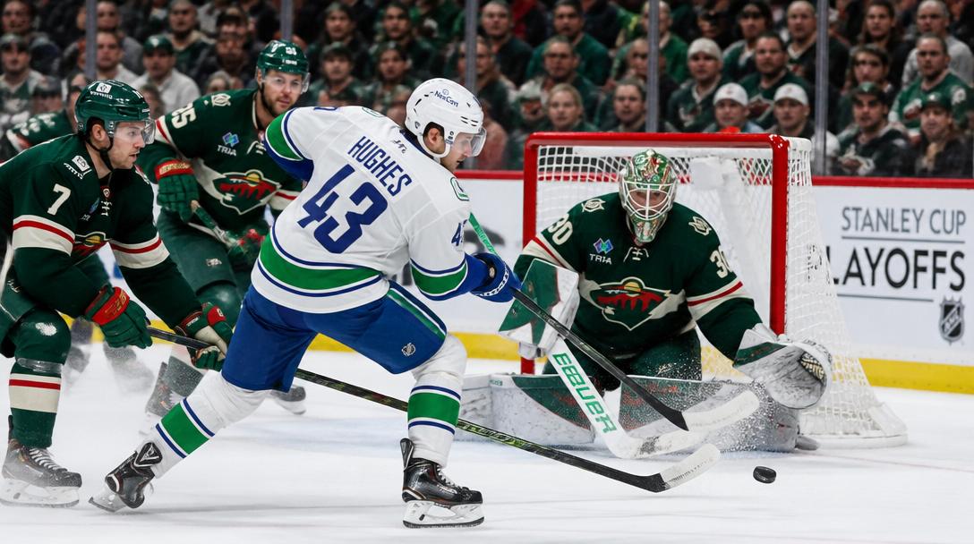 Minnesota klart för kvartsfinal i Stanley Cup – **Hughes** avgjorde mot Dallas