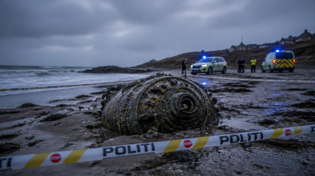 Misstänkt farligt föremål sprängdes på strand i Trelleborg