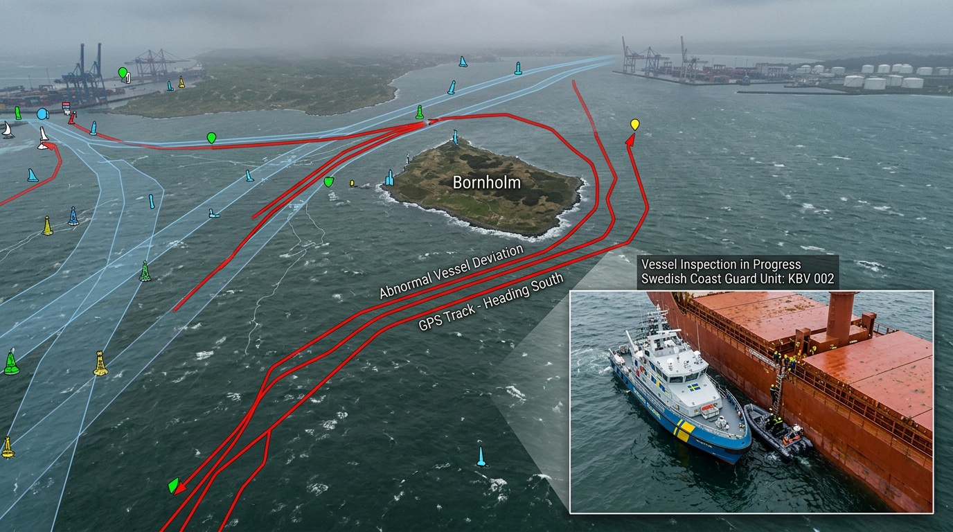 Misstänkta skuggfartyg byter rutt för att undvika svenska farvatten