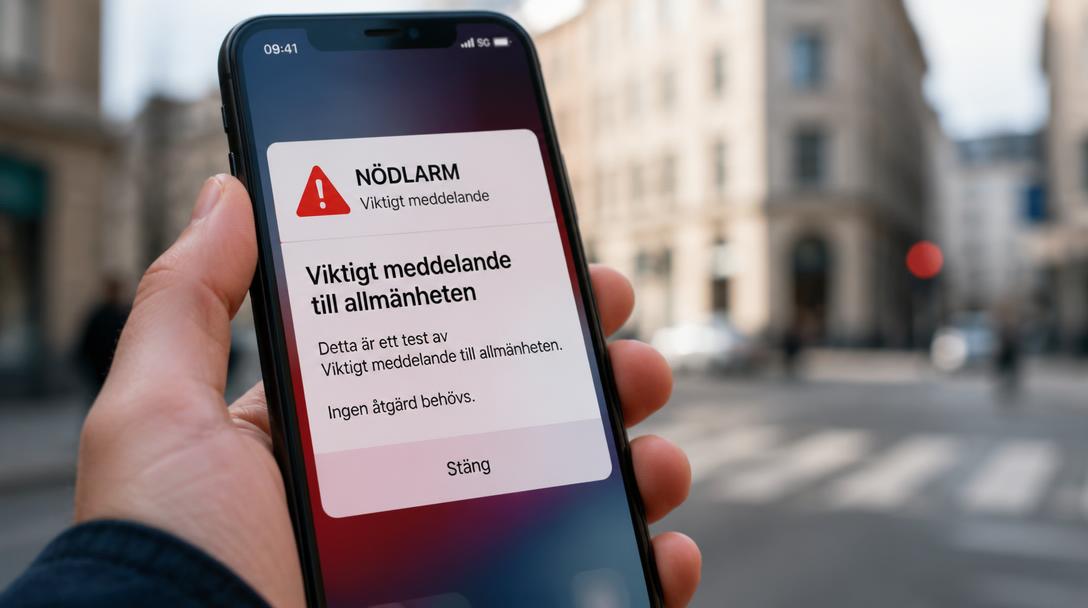 Mobilerna tjöt i Stockholm och på Gotland när nytt varningssystem testades
