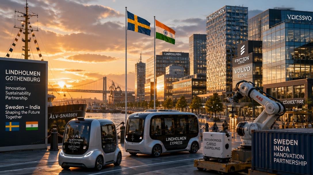 Modi möter EU-ledare i Göteborg, stad beskriven som "Nordens techhub"
