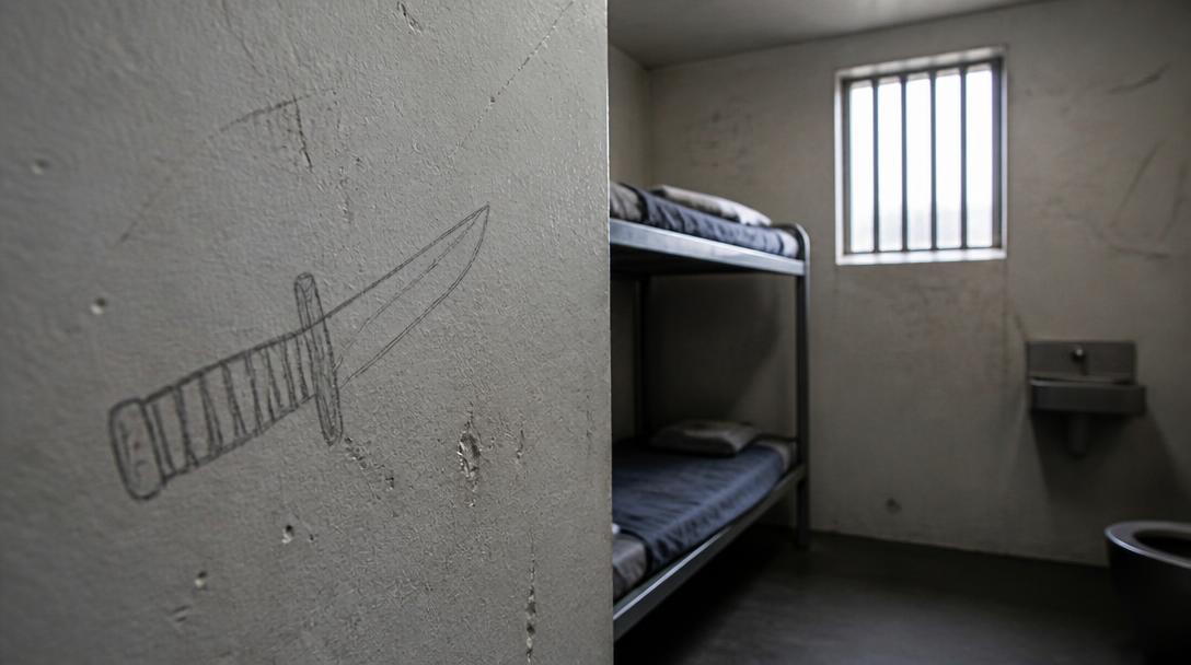 Mordmisstänkta 15-åringen hånar häktespersonal och klottrar på väggarna