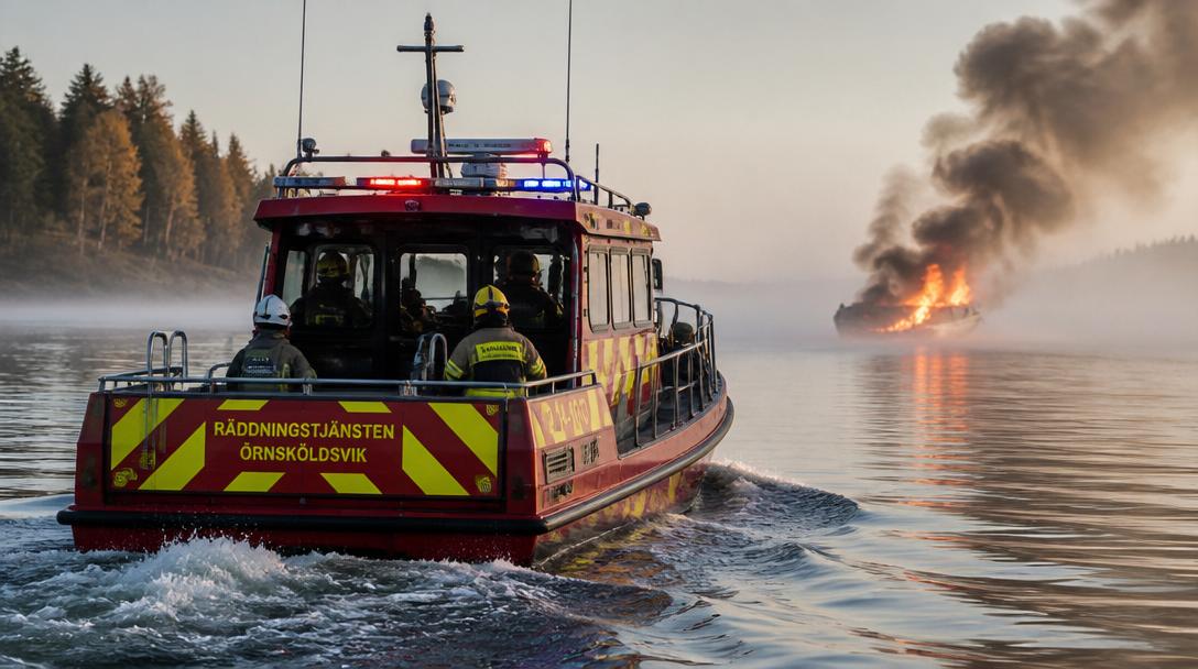 Motorbåt exploderade i Vättern, barnfamilj ombord oskadad