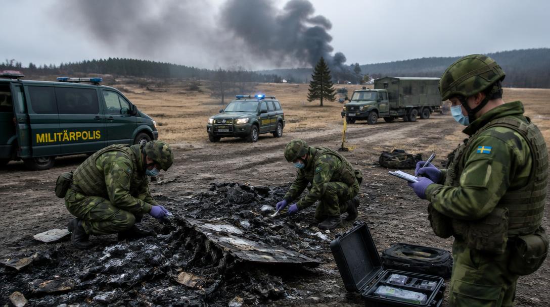 Myndigheter utreder sprängolycka på militärt övningsområde utanför Karlsborg