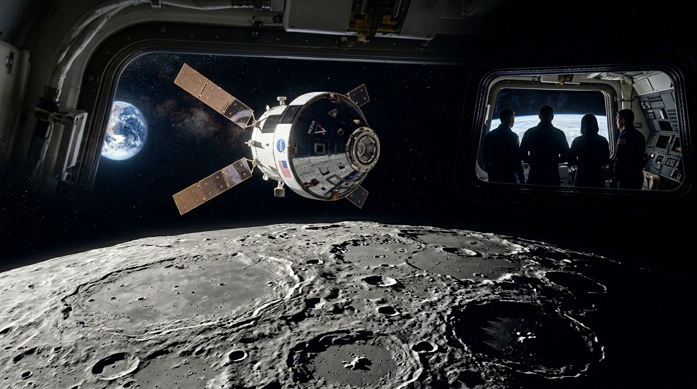 Nasa skickar människor till månen för första gången på 50 år