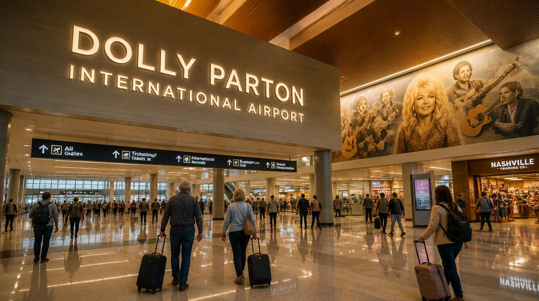 Nashvilles flygplats döps om till minne av Dolly Parton