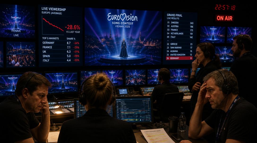 Nästan 700 000 färre svenskar såg Eurovision i år