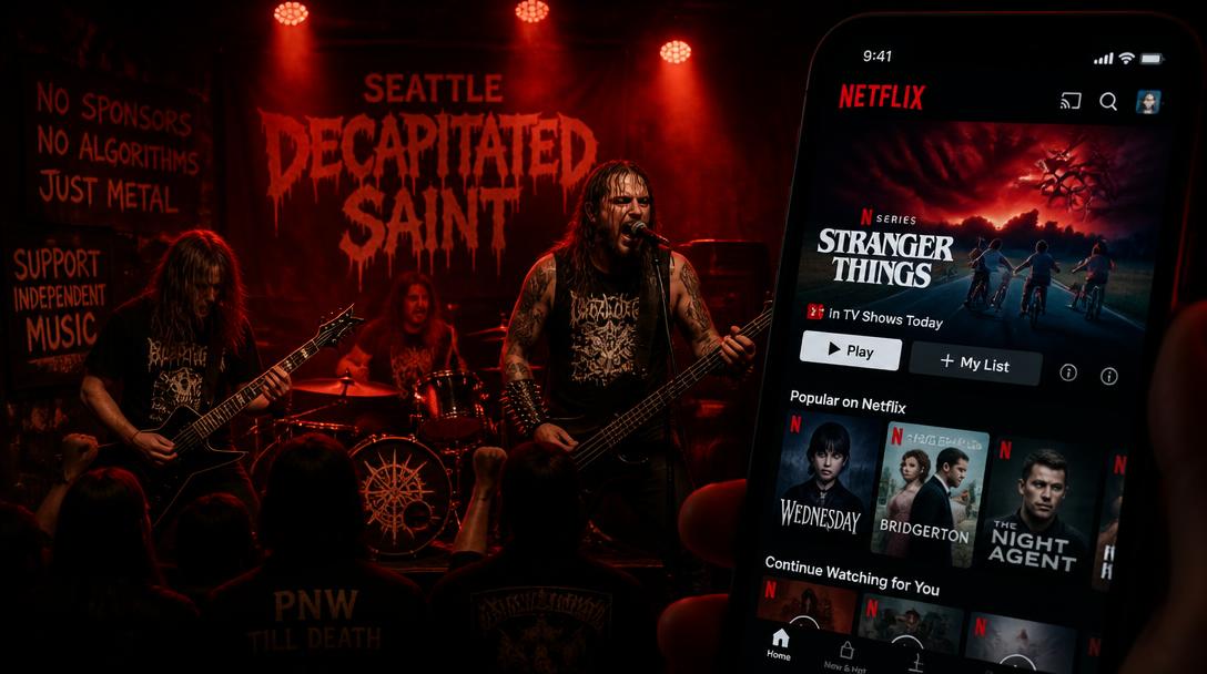 Netflix stäms av kristna metalbandet Demon Hunter för namnkonflikt