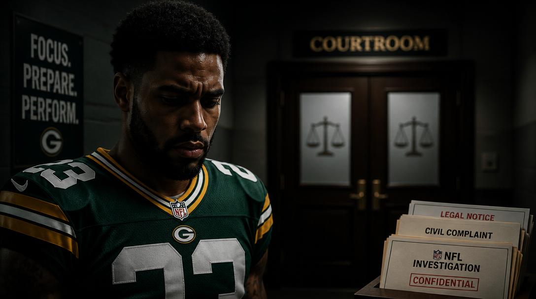 NFL-stjärnan Josh Jacobs gripen misstänkt för våld i nära relation