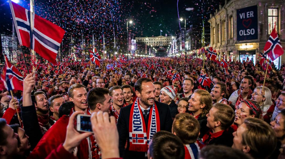 Norge firar VM-kvartsfinal efter historisk seger – 100 000 på gatorna