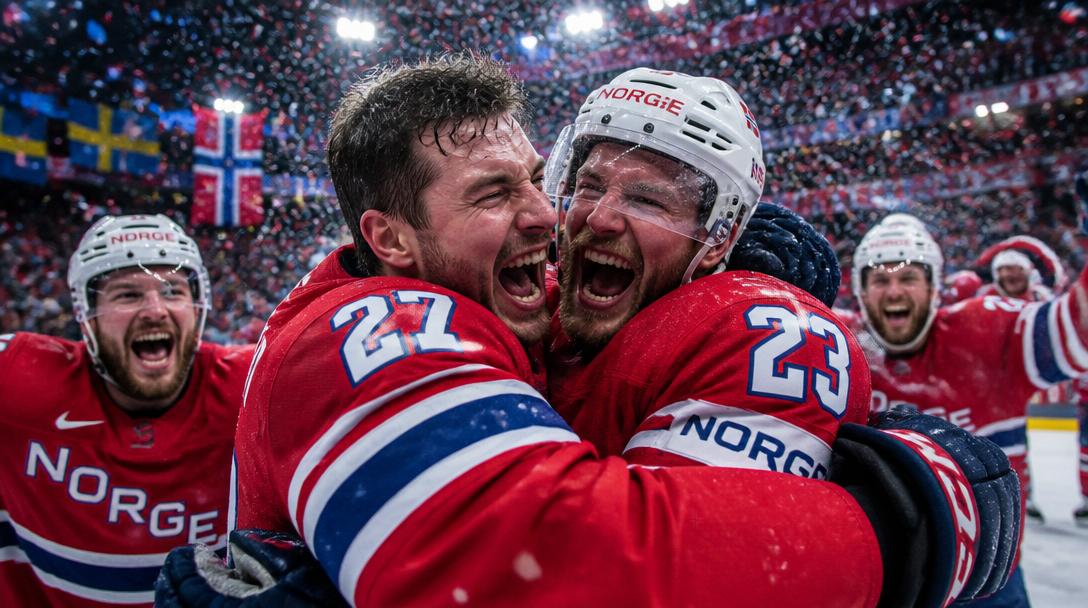 Norge firar VM-segern mot Sverige med öppen skadeglädje