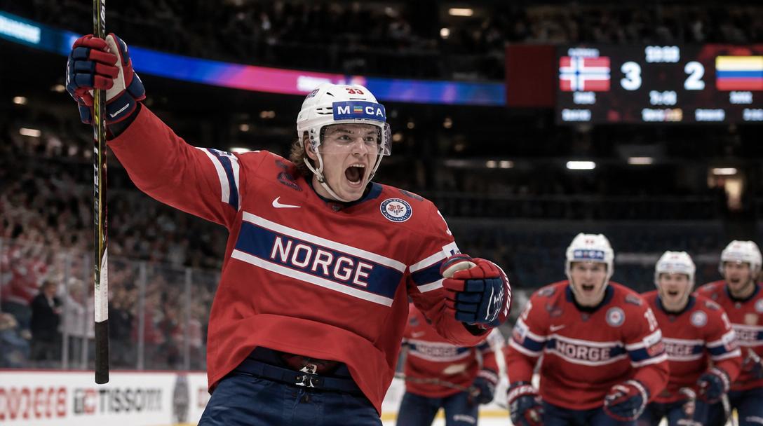 Norge klart för VM-semifinal i ishockey för första gången i historien